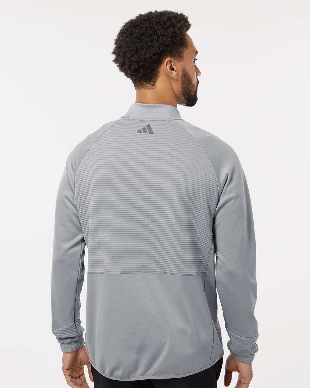 Adidas A587 Quarter-Zip Pullover - Gray Three - HIT a Double - 4