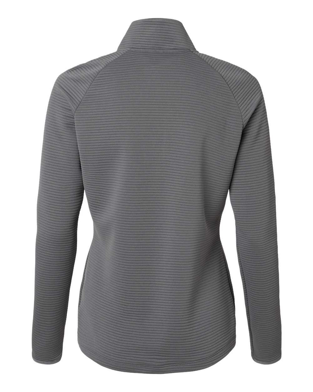 Adidas A589 Women&#39;s Spacer Quarter-Zip Pullover - Gray Five - HIT a Double - 5