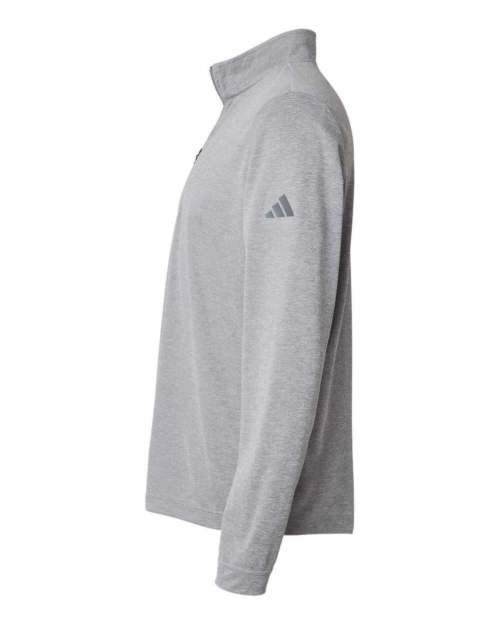 Adidas A401 Lightweight Quarter-Zip Pullover - Gray Three Melange - HIT a Double - 1