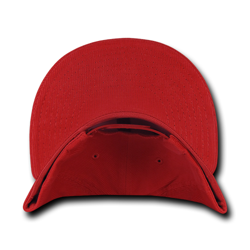 Decky 1076 Corduroy Snapback Cap - Red