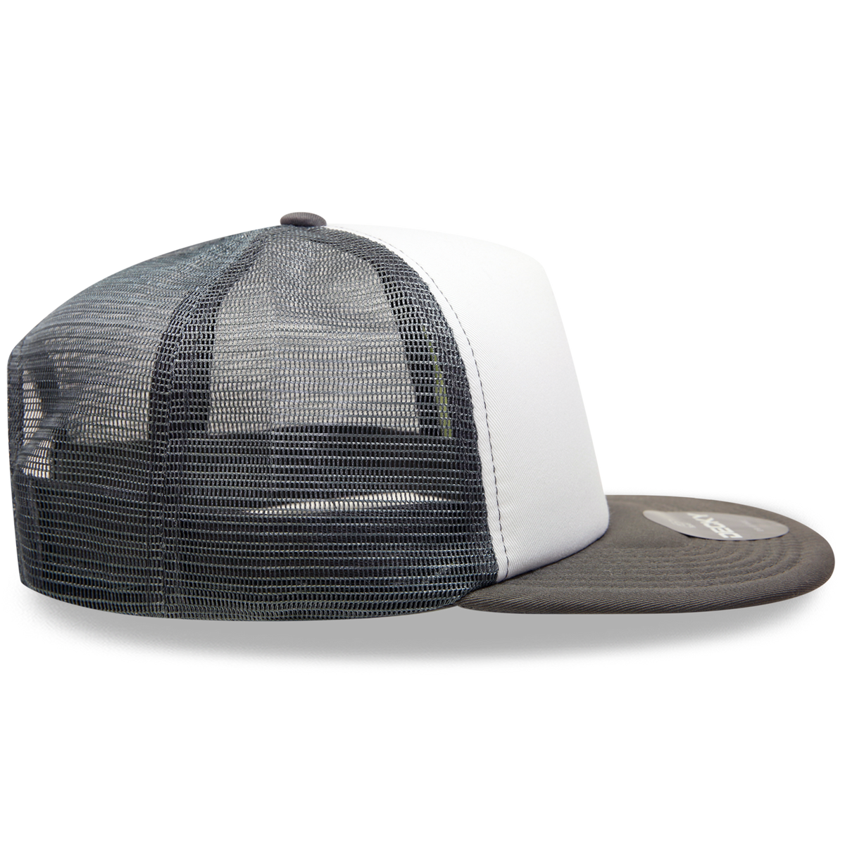Decky 1080 Heavy Duty Foam Trucker Cap - White Charcoal