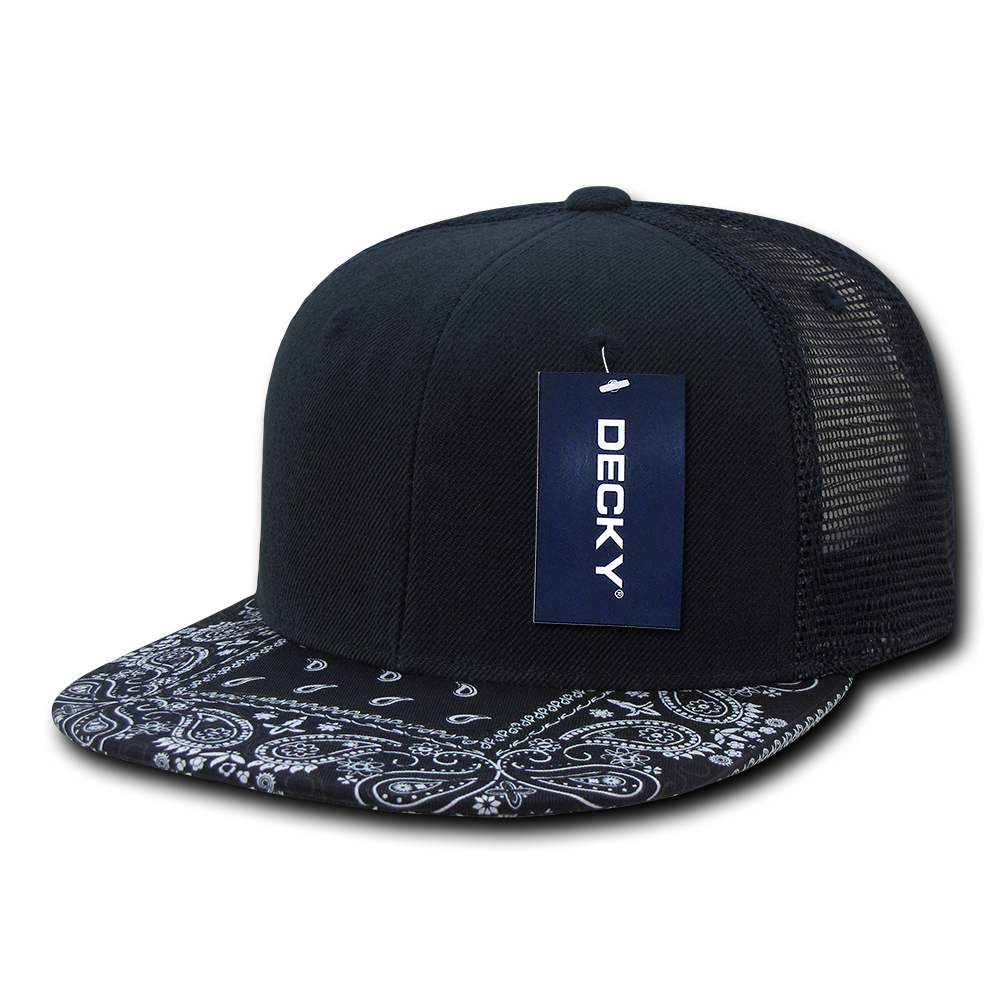 Decky 1083 Bandanna Trucker Cap - Navy