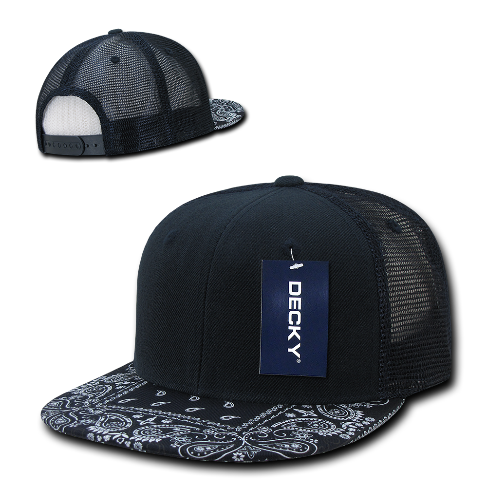 Decky 1083 Bandanna Trucker Cap - Navy