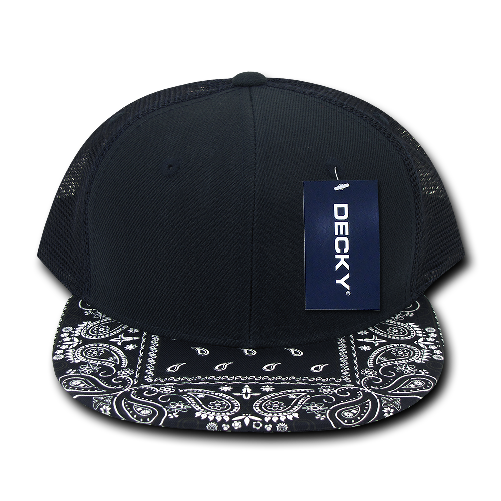 Decky 1083 Bandanna Trucker Cap - Navy