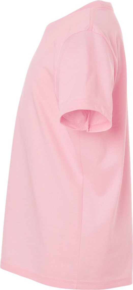 Next Level 3312 Youth CVC T-Shirt - Heather Light Pink