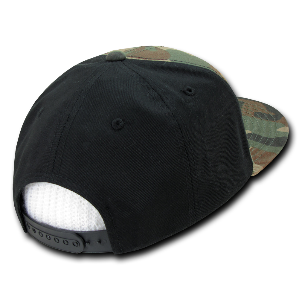 Decky 1096 Patch Snapback Cap - Woodland Black