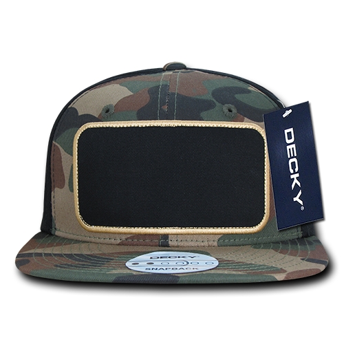 Decky 1096 Patch Snapback Cap - Woodland Black