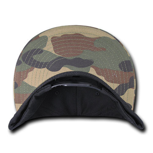 Decky 1096 Patch Snapback Cap - Woodland Black