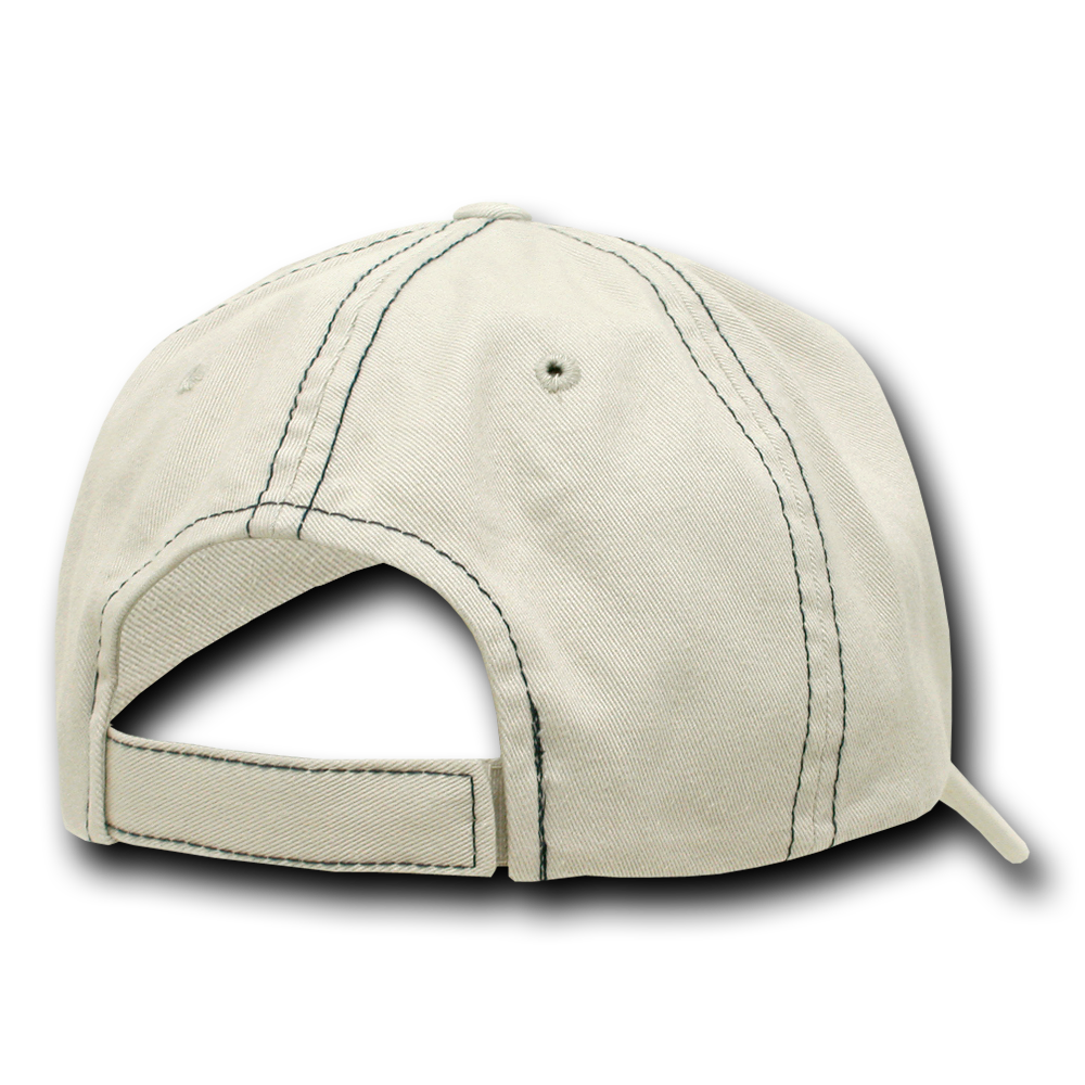 Decky 111 Contra-Stitch Washed Polo Cap - Stone