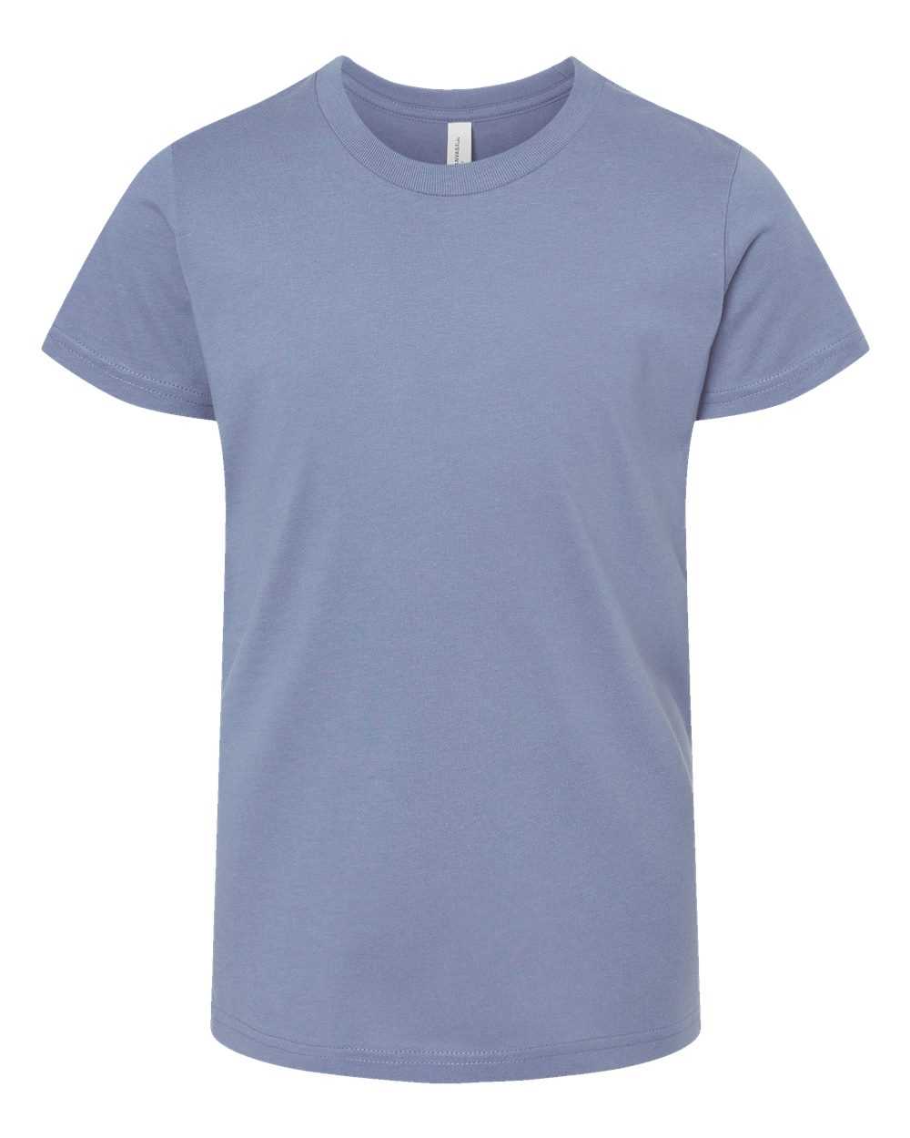 Bella + Canvas 3001Y Youth Jersey Tee - Lavender Blue - HIT a Double - 1