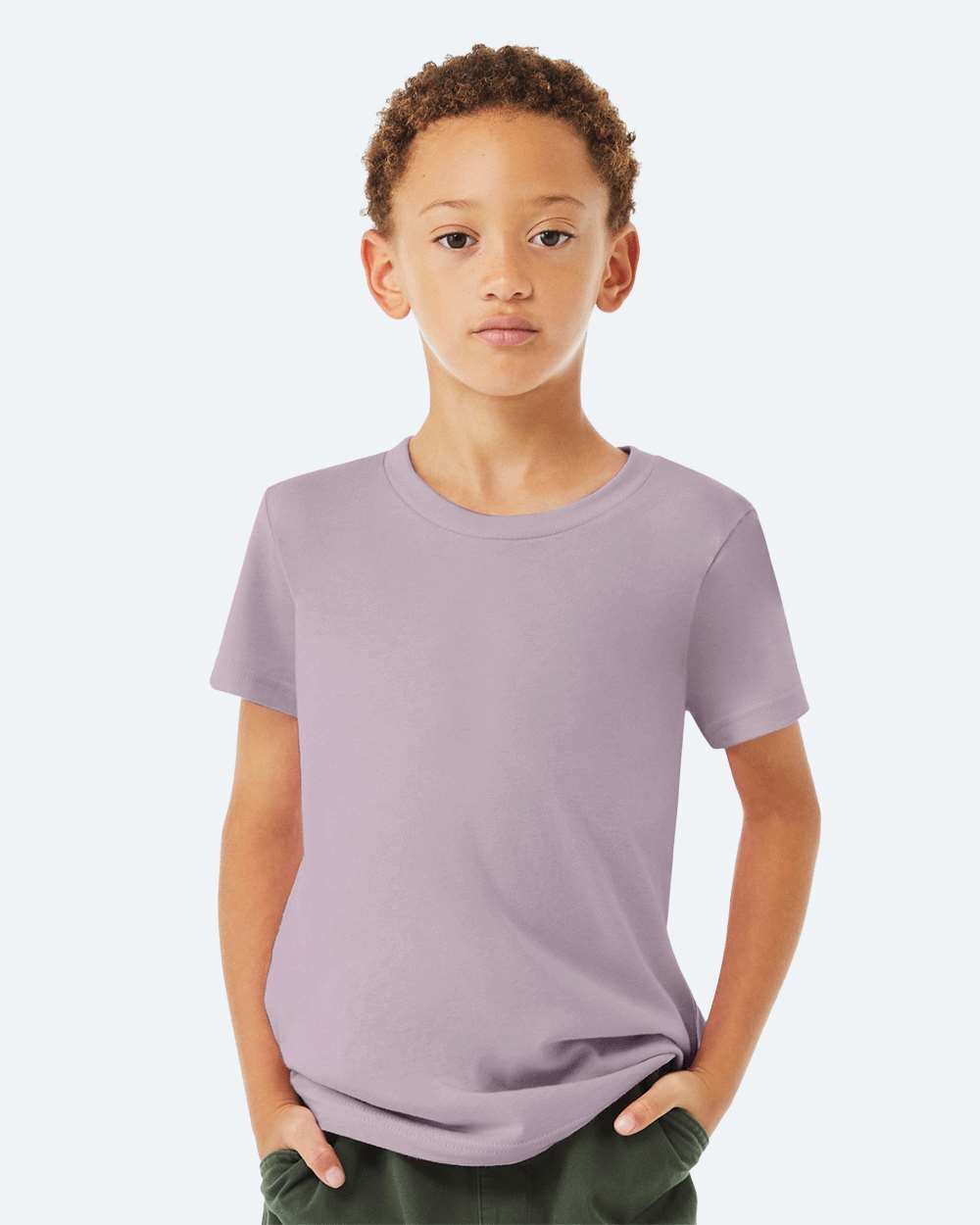 Bella + Canvas 3001Y Youth Jersey Tee - Light Violet - HIT a Double - 1