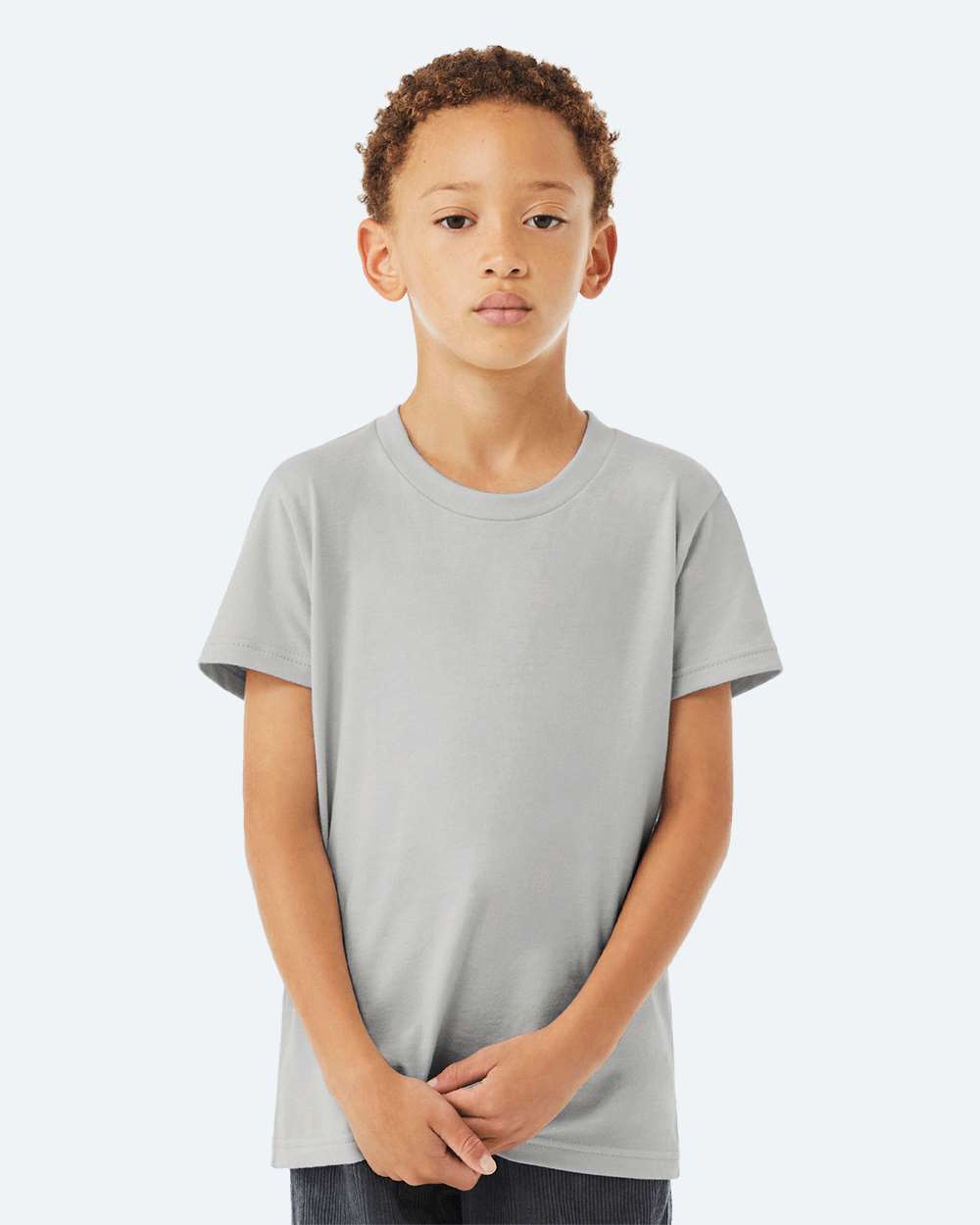 Bella + Canvas 3001Y Youth Jersey Tee - Solid Athletic Grey - HIT a Double - 1