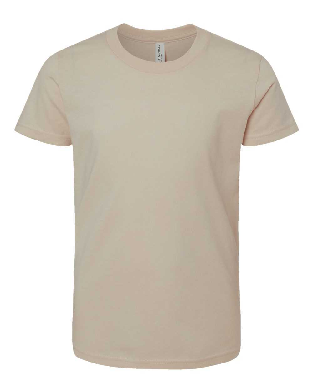 Bella + Canvas 3001Y Youth Jersey Tee - Tan - HIT a Double - 1