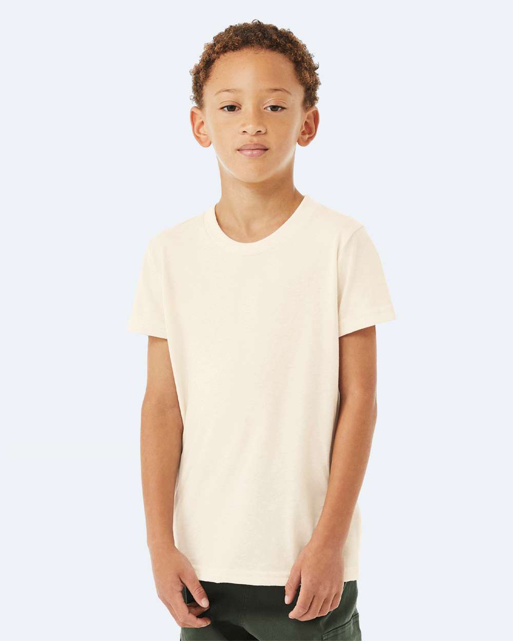 Bella + Canvas 3001YCVC Youth CVC Jersey Tee - Heather Natural - HIT a Double - 1