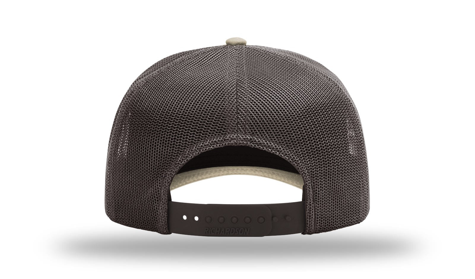 Khaki/Coffee Five Panel Champ Trucker