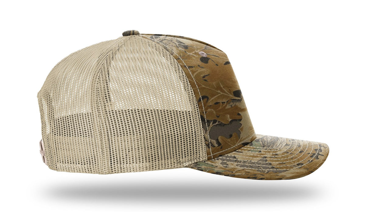 Richardson 112PFP Printed Five Panel Trucker Cap - Realtree Advantage Khaki