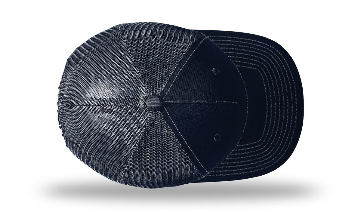 Richardson 112PFP Printed Five Panel Trucker Cap - Navy Tonal Stars & Stripes