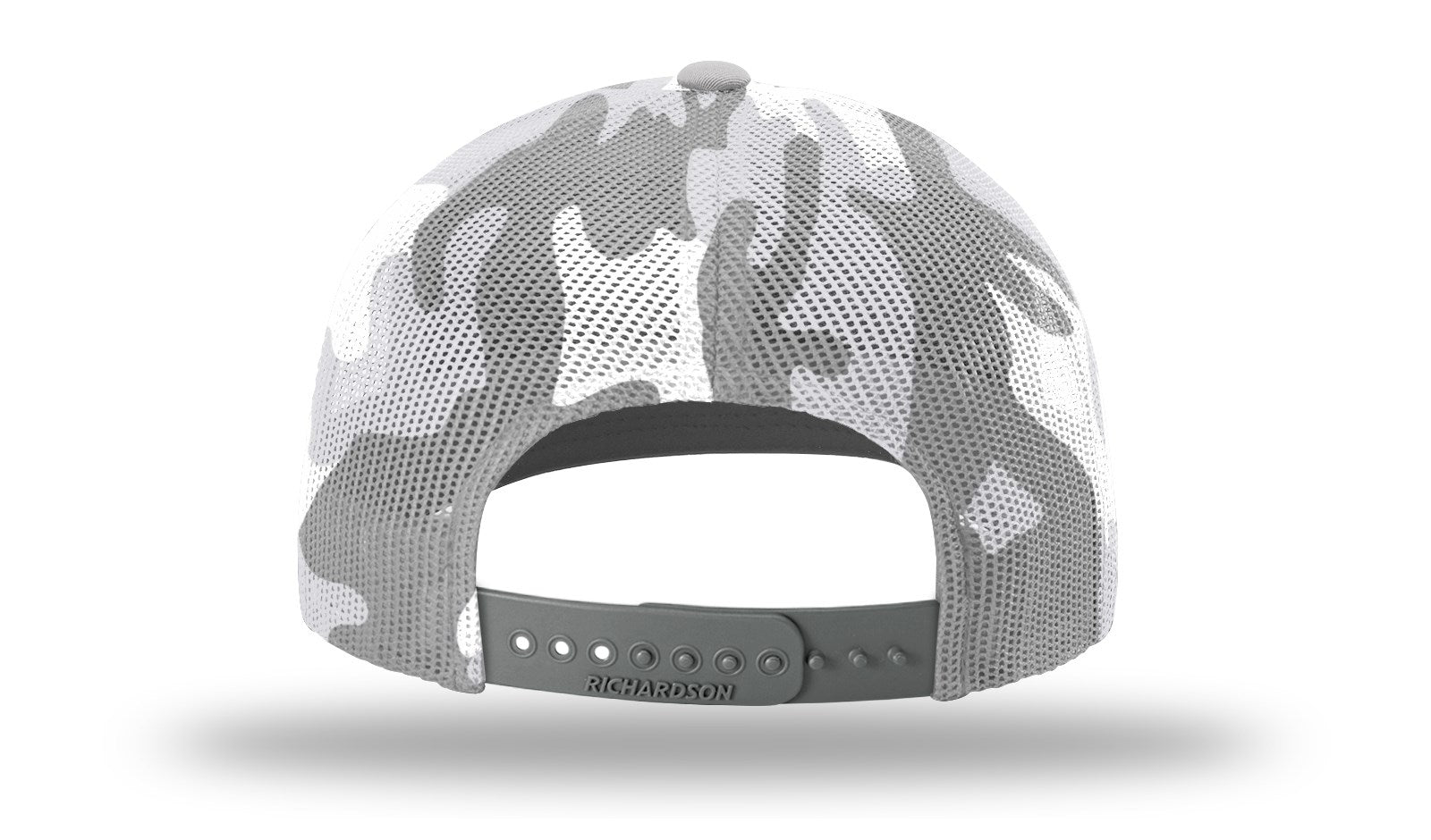 Silver/Grey Camo Printed Mesh Trucker