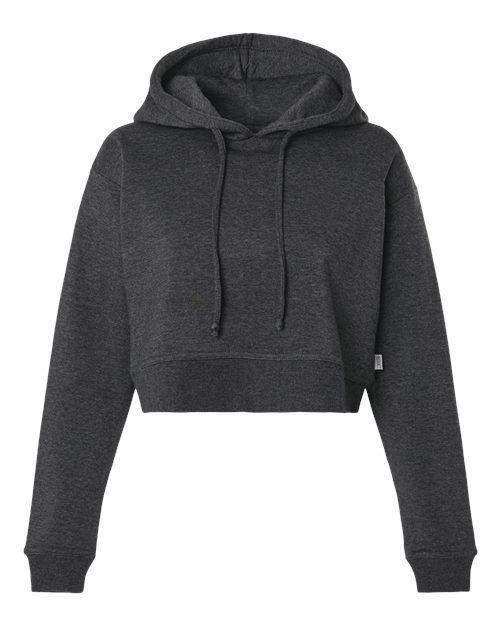 Boxercraft BW5404 Women's Cropped Fleece Hooded Sweatshirt - Charcoal Heather