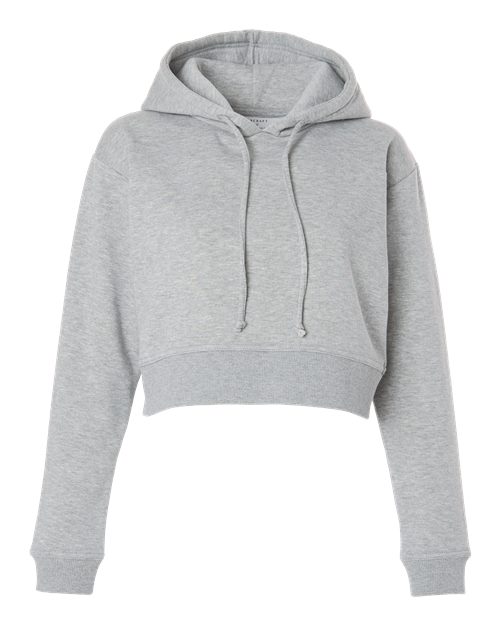 Boxercraft BW5404 Women's Cropped Fleece Hooded Sweatshirt - Oxford Heather