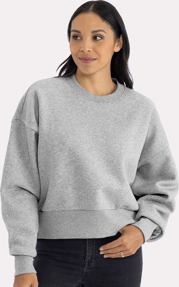 Next Level 9087 Women's Heavyweight Sweatshirt - Heather Gray
