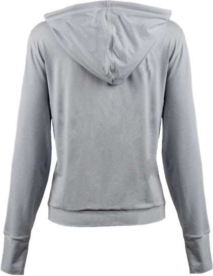 Burnside 5667 Women’s Dawn to Dusk Hooded Pullover - Heather Light Gray