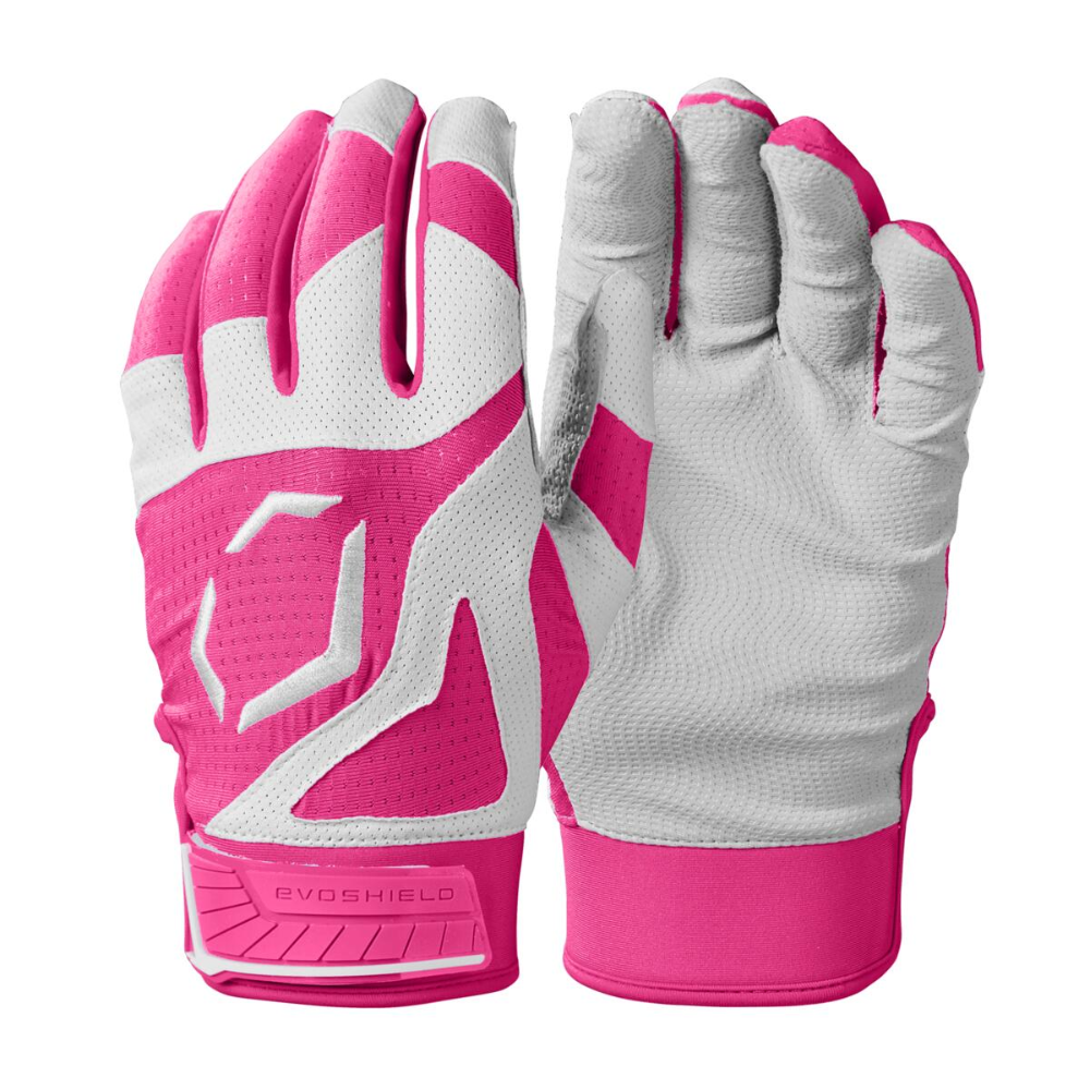 EvoShield Youth SRZ-1 Batting Gloves - Hot Pink