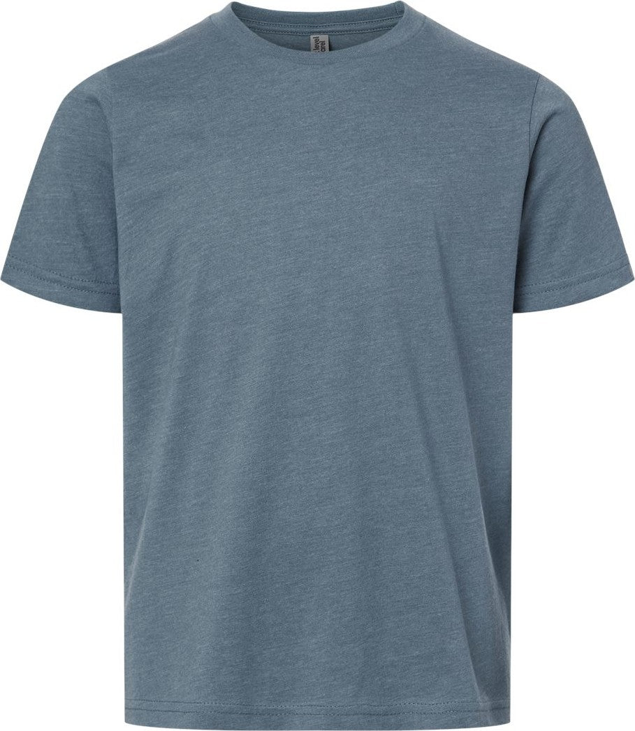 Next Level 3312 Youth CVC T-Shirt - Heather Slate Blue