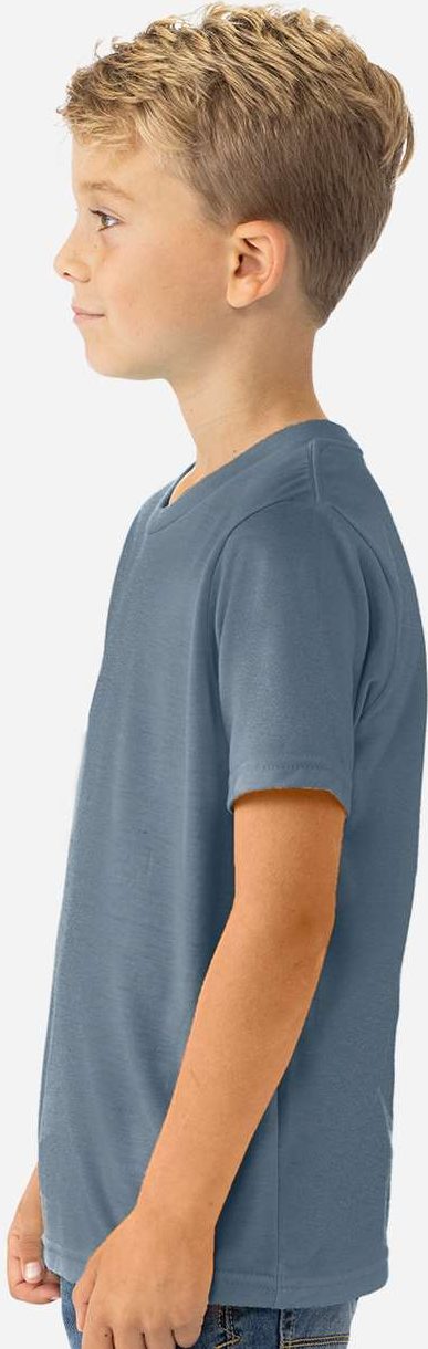 Next Level 3312 Youth CVC T-Shirt - Heather Slate Blue