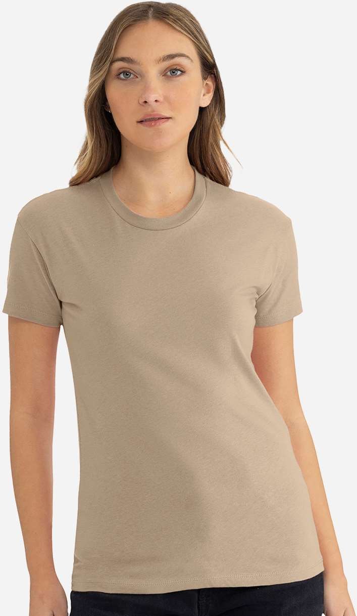 Next Level 3910 Women's Cotton Relaxed S/S T-shirt - Tan