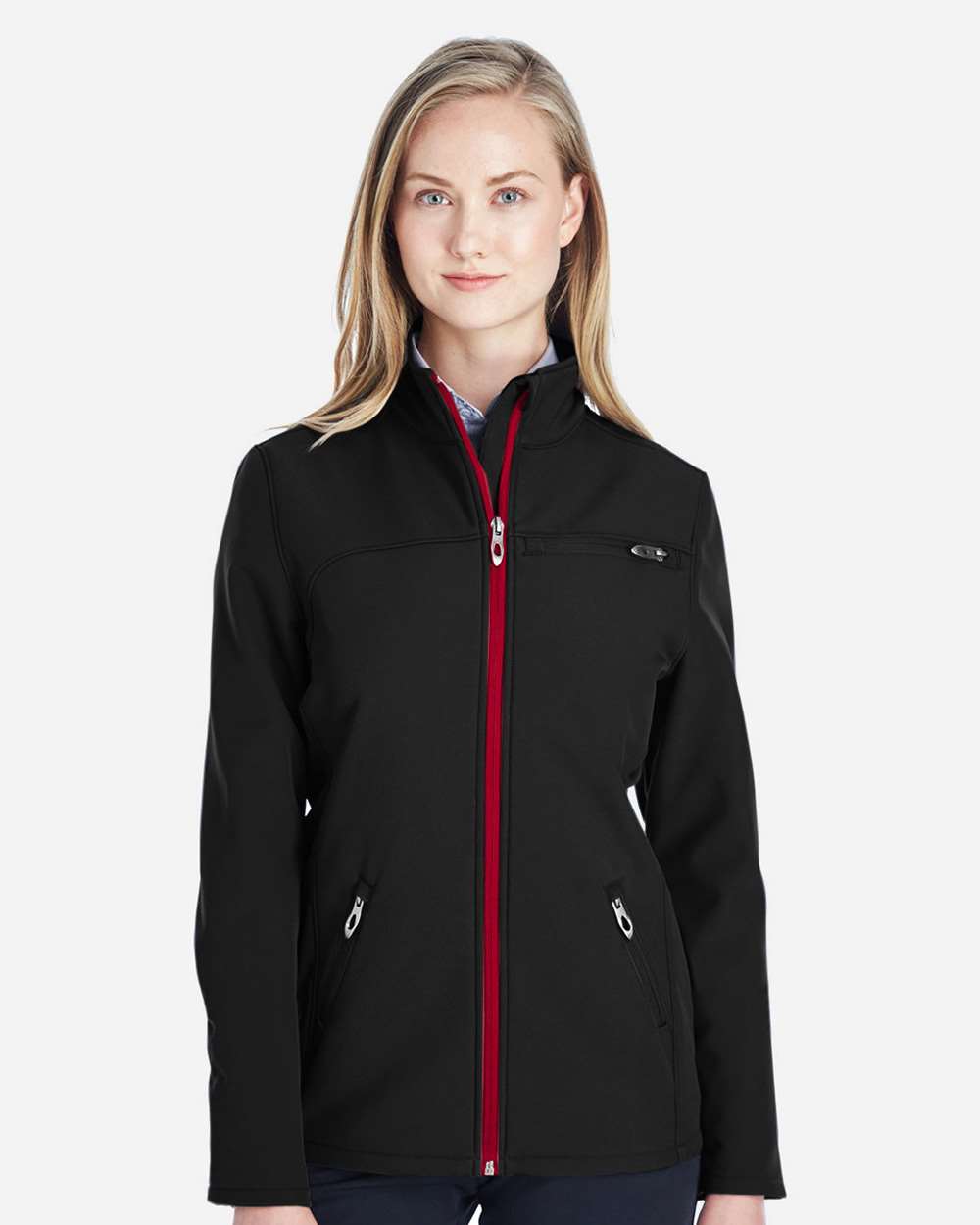 Spyder 187337 Women's Transport Soft Shell Jacket - Black  Red