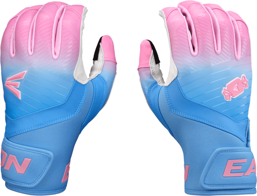 Easton Walk-off Ethos Youth Batting Gloves - Bubble Gum - HIT a Double - 1