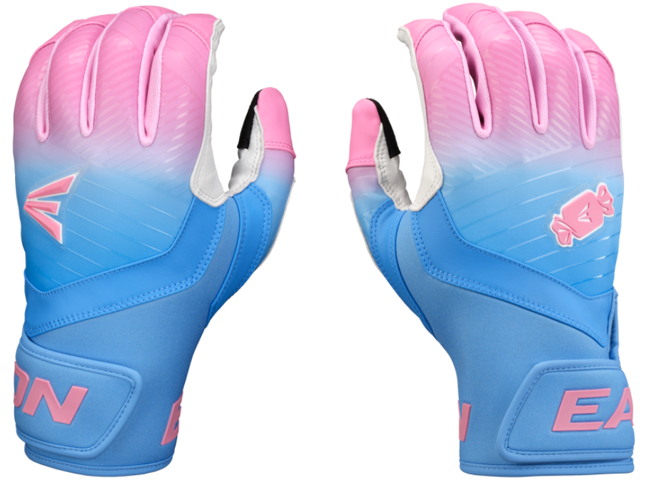 Easton Walk-off Ethos Youth Batting Gloves - Bubble Gum - HIT a Double - 1