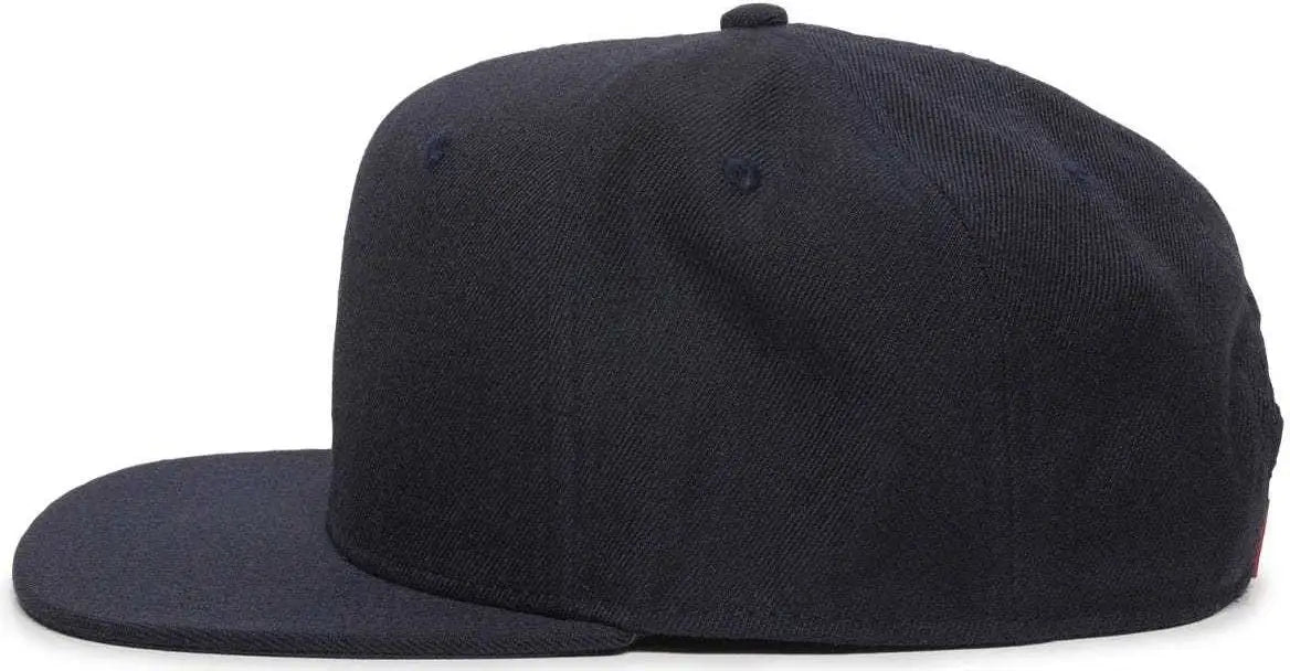 Oc Sports Redlbl101 Adjustable Flat Bill Heathered Cap - Navy - 6 7/8’’ - 7 1/2’’