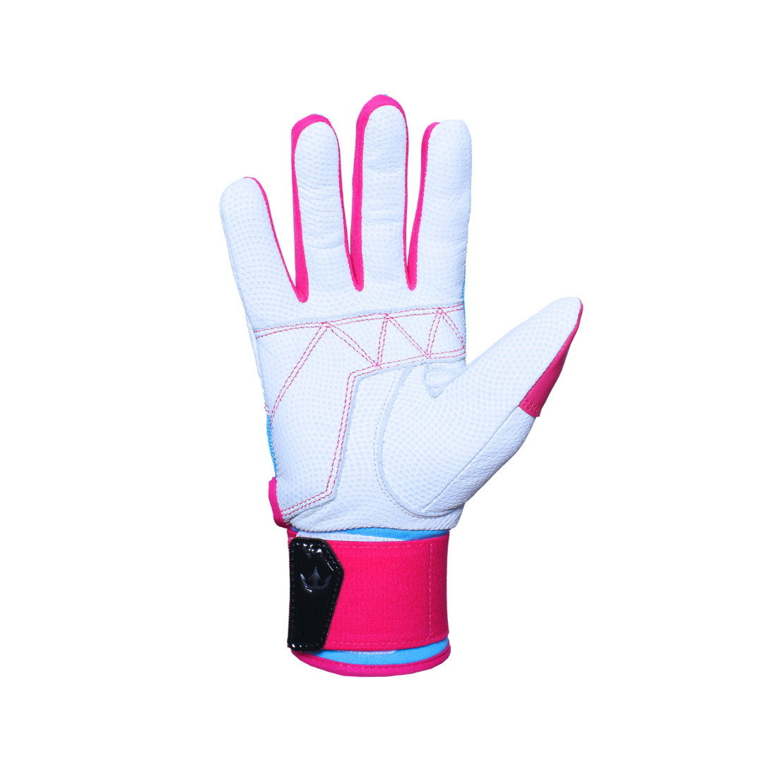 Dynasty Batting Gloves the Bomb Squad Series "Cotton Candy" - Baby Blue/Pink