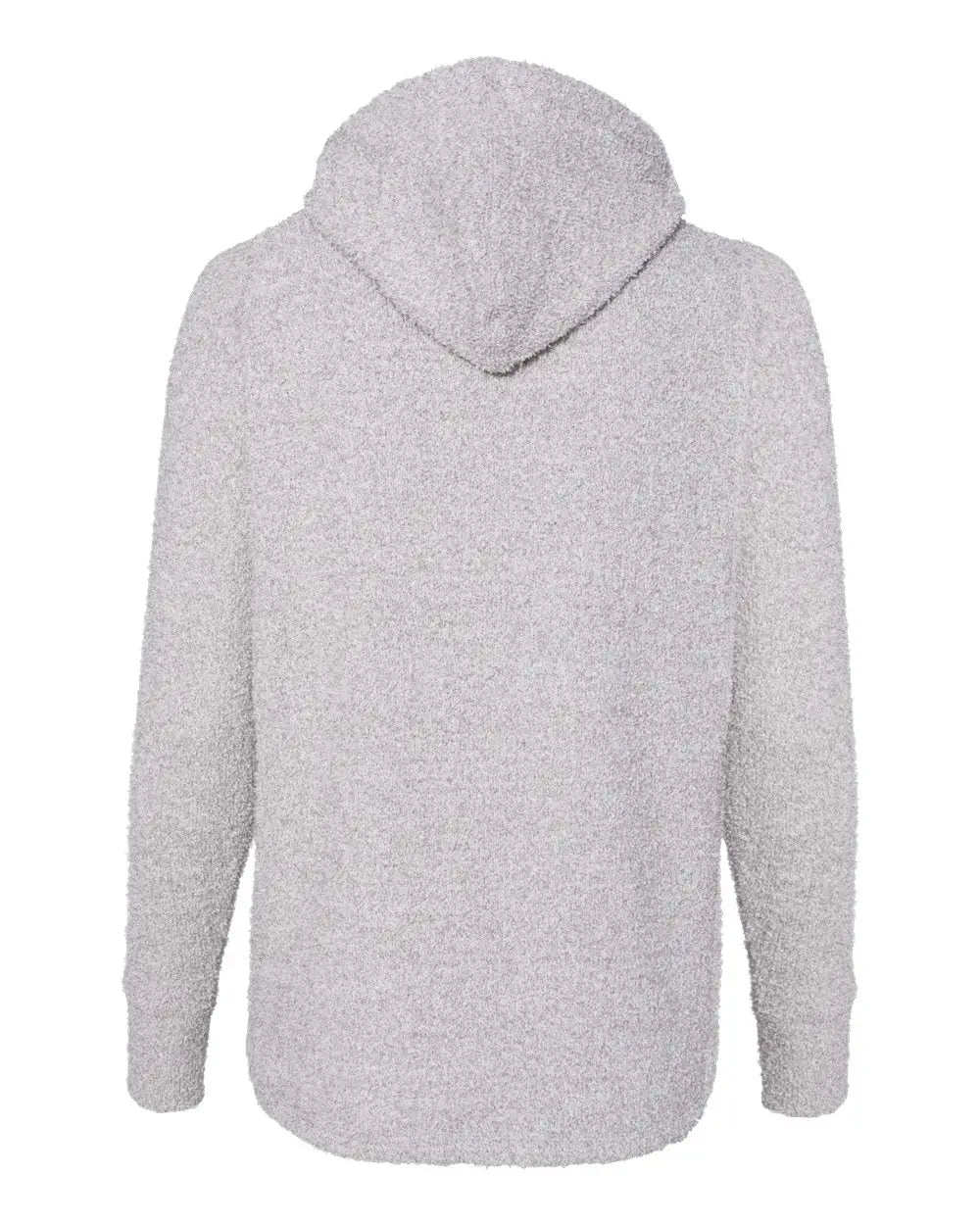 J. America 8680j Women’s Teddy Fleece Hooded Pullover - 8680 - Smoke Heather - Ladies s