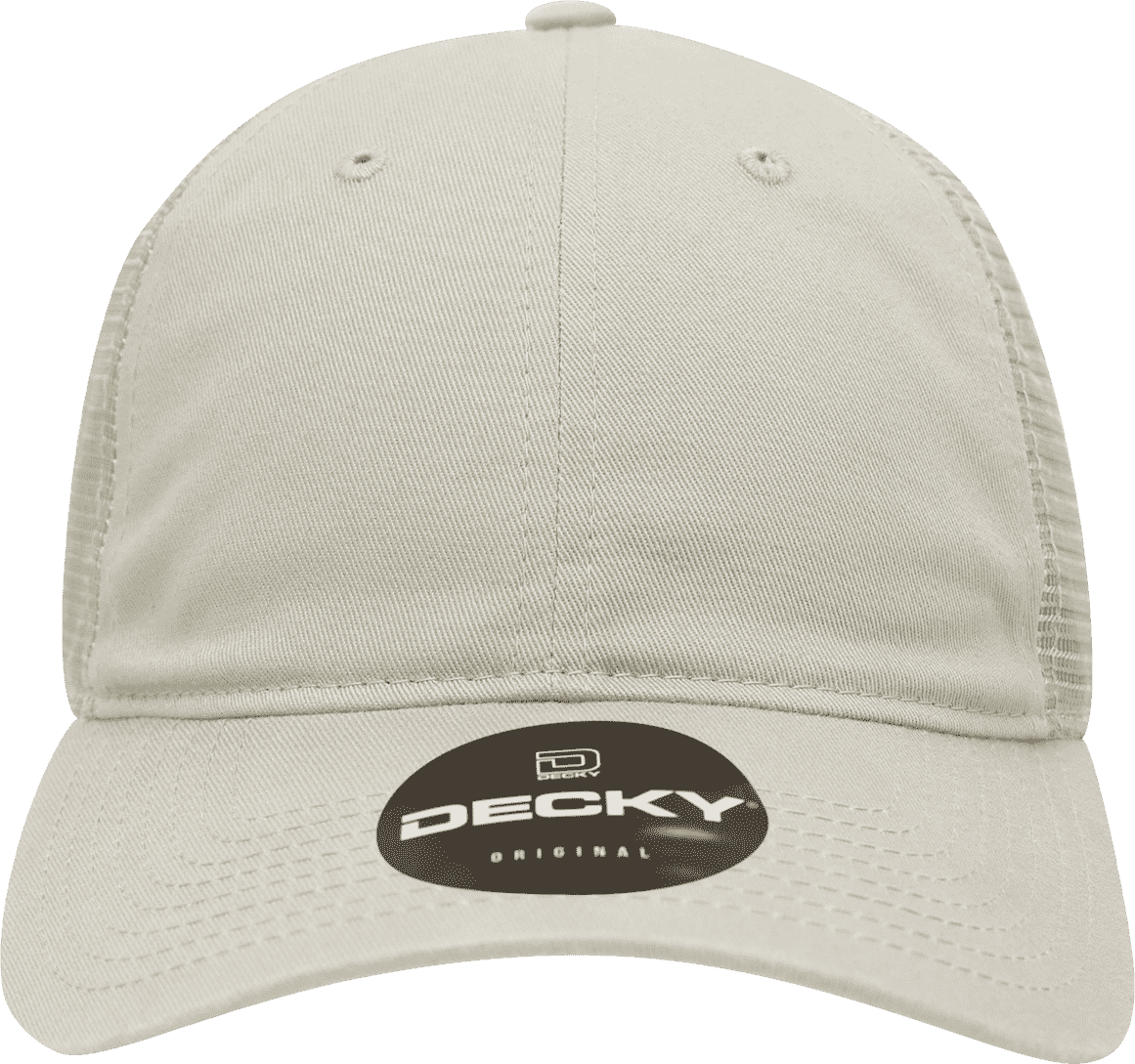 Decky 120 Relaxed Trucker Cap - Stone - Ivory / one Size Fits Most