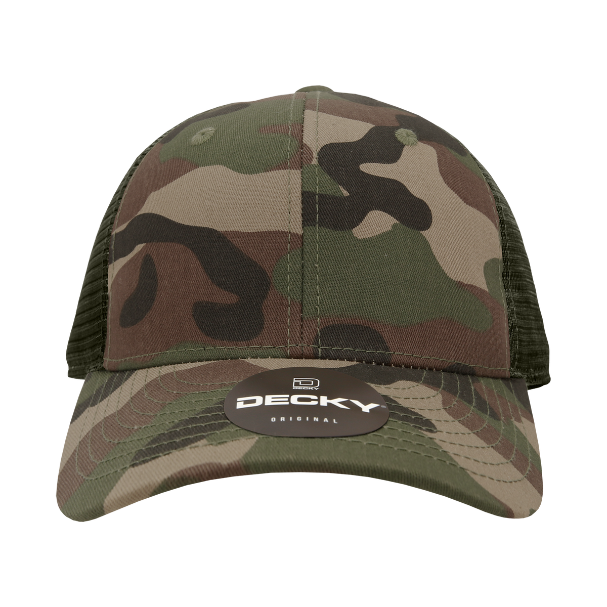 Decky 120 Relaxed Trucker Cap - Woodland