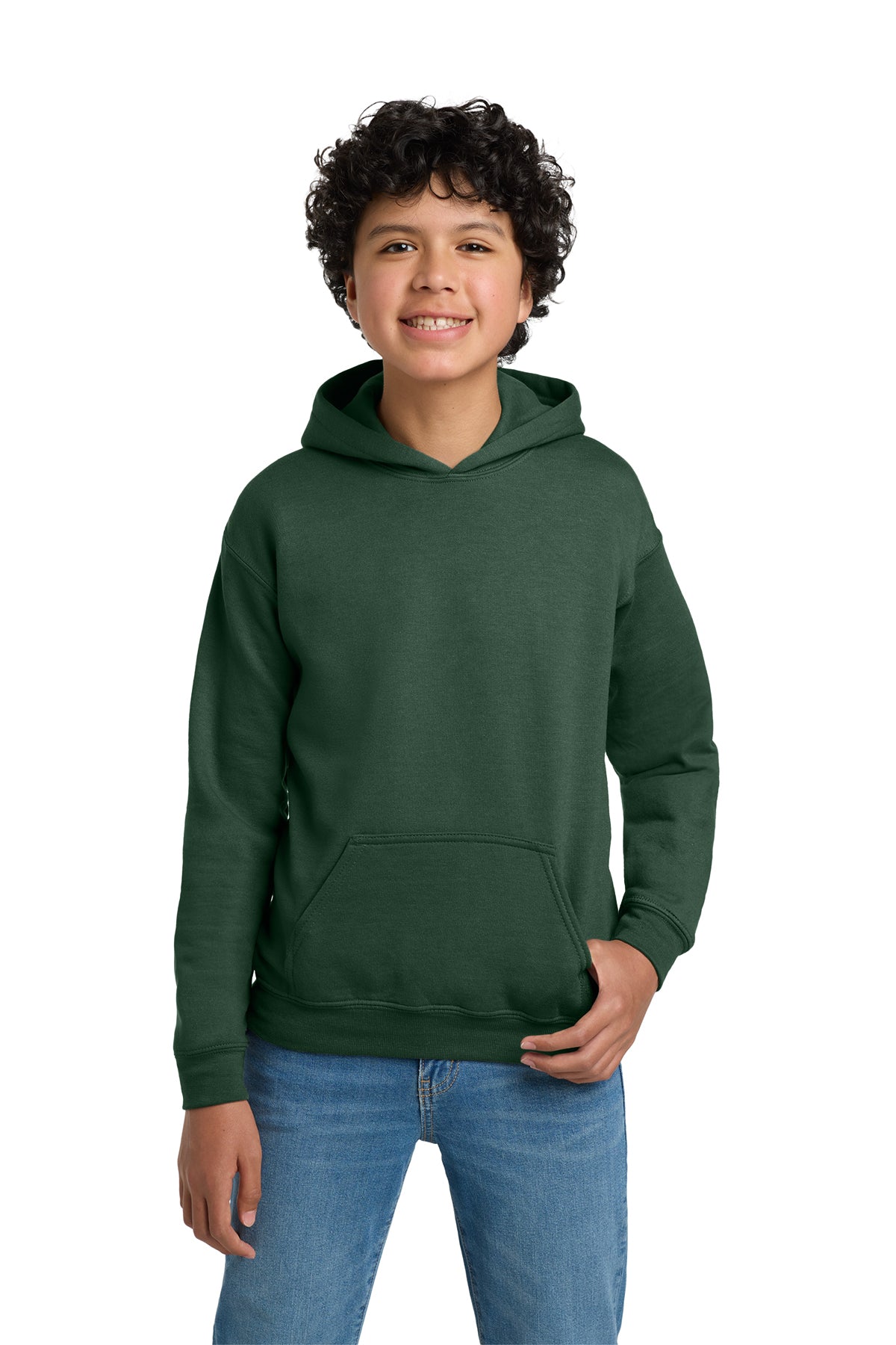 Gildan 18500B Heavy Blend™ Youth Hooded Sweatshirt - Fan Dark Green