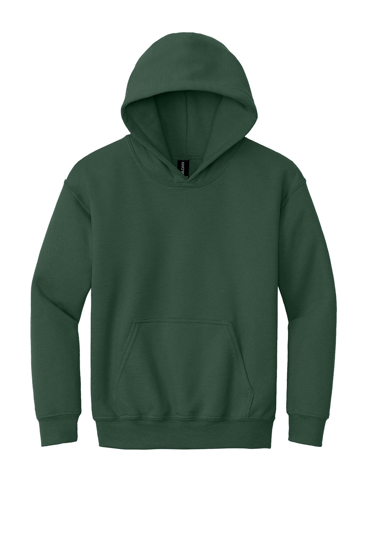 Gildan 18500B Heavy Blend™ Youth Hooded Sweatshirt - Fan Dark Green (view 2)