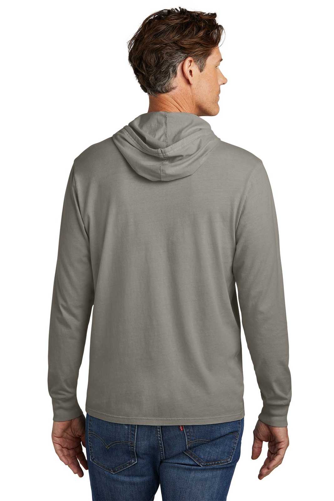 AllMade AL6305 Unisex Mineral Dye Organic Cotton Hoodie Tee - Gray - HIT a Double - 4