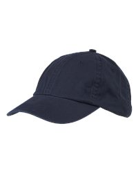 Big Accessories BX005 Washed Chino Cap - Navy - front
