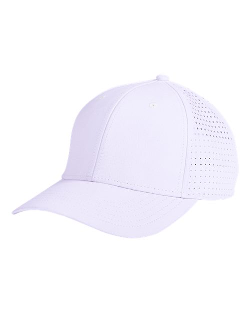 Big Accessories BA537 Performance Perforated Cap - White