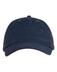 Big Accessories BX008 Brushed Twill Cap - Navy - front