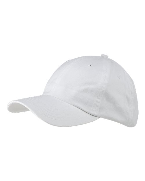 Big Accessories BX001Y Youth Classic Brushed Twill Cap - White