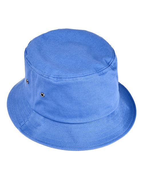 Big Accessories BA534 Chino Twill Crusher Bucket Hat - Washed Denim
