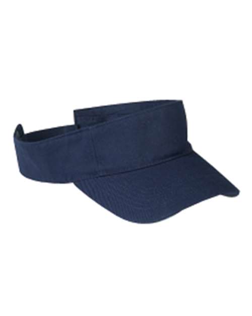 Big Accessories BX006 Chino Twill Visor - Navy