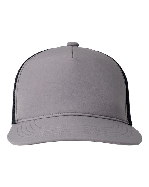 Big Accessories BA708 Bend Foam Trucker Cap - Dark Grey  Black