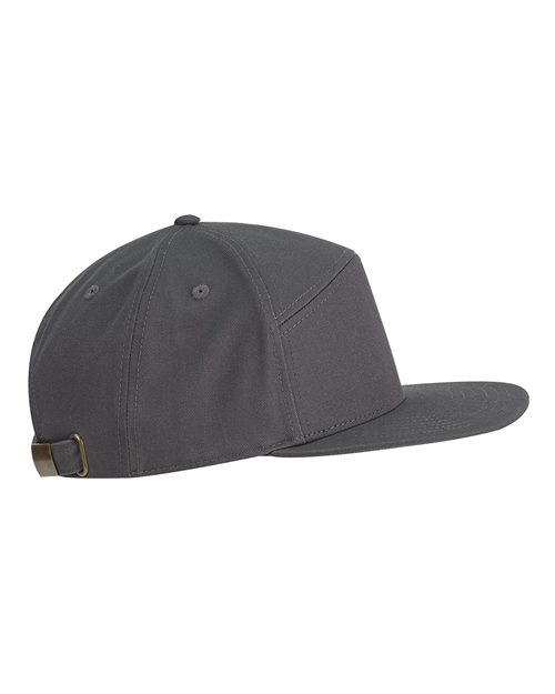 Big Accessories BA709 Hybrid Flat Bill Cap - Dark Grey
