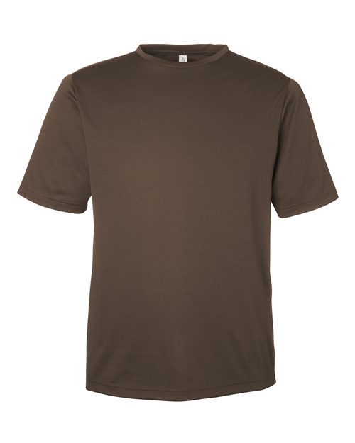 Team 365 TT15 Men's Zone Performance Mesh T-Shirt - Sport Dark Brown